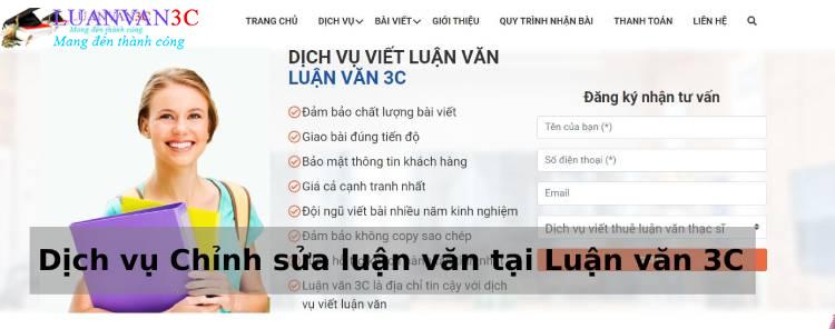 Dịch vụ chỉnh sửa luận văn chất lượng uy tín số 1